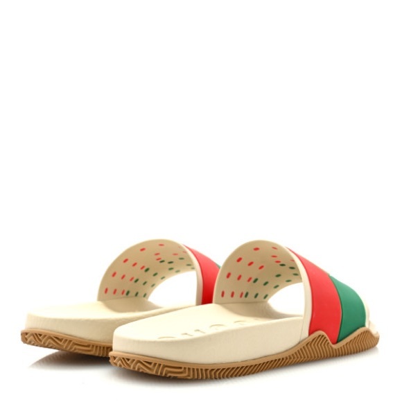Gucci Rubber GG Interlock Slide NIB SZ 38 - Picture 10 of 16